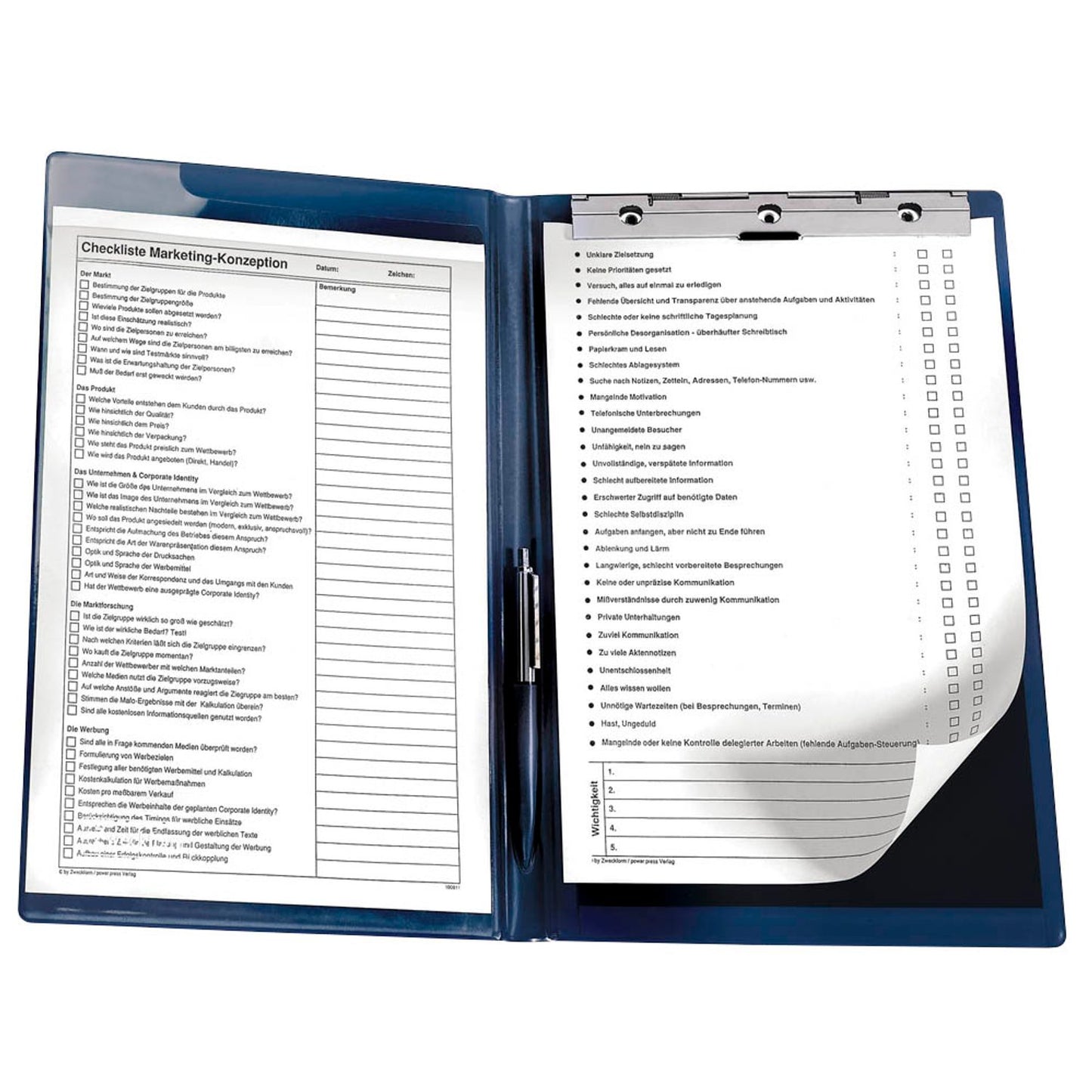 AVERY Zweckform Klemmbrettmappe DIN A4 blau Karton | 2301