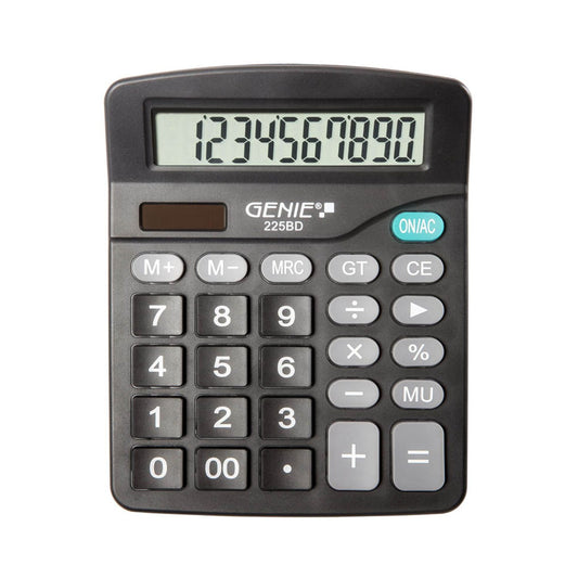 GENIE 225 BD Tischrechner schwarz | 12634