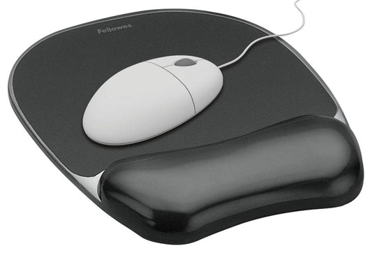 Fellowes mit Handgelenkauflage Crystals Gel schwarz