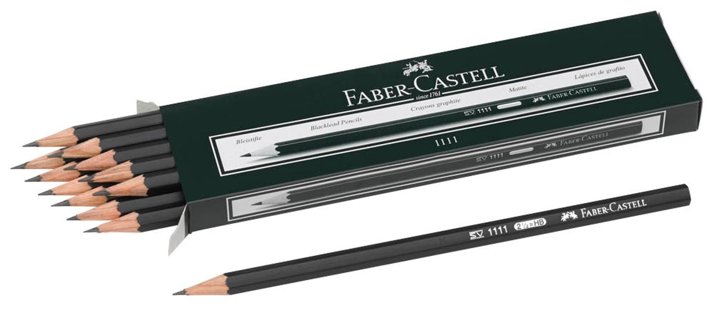 FABER-CASTELL 1111 Bleistifte schwarz, 12 St.