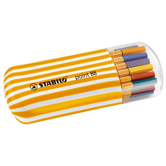 STABILO point 88 Zebrui Fineliner farbsortiert 0,4 mm | 8820-02 | 1 Pack = 20 St.