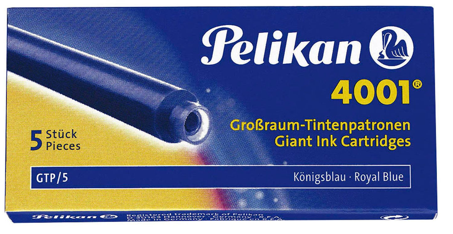 Pelikan 4001 Tintenpatronen für Füller königsblau 5 St.
