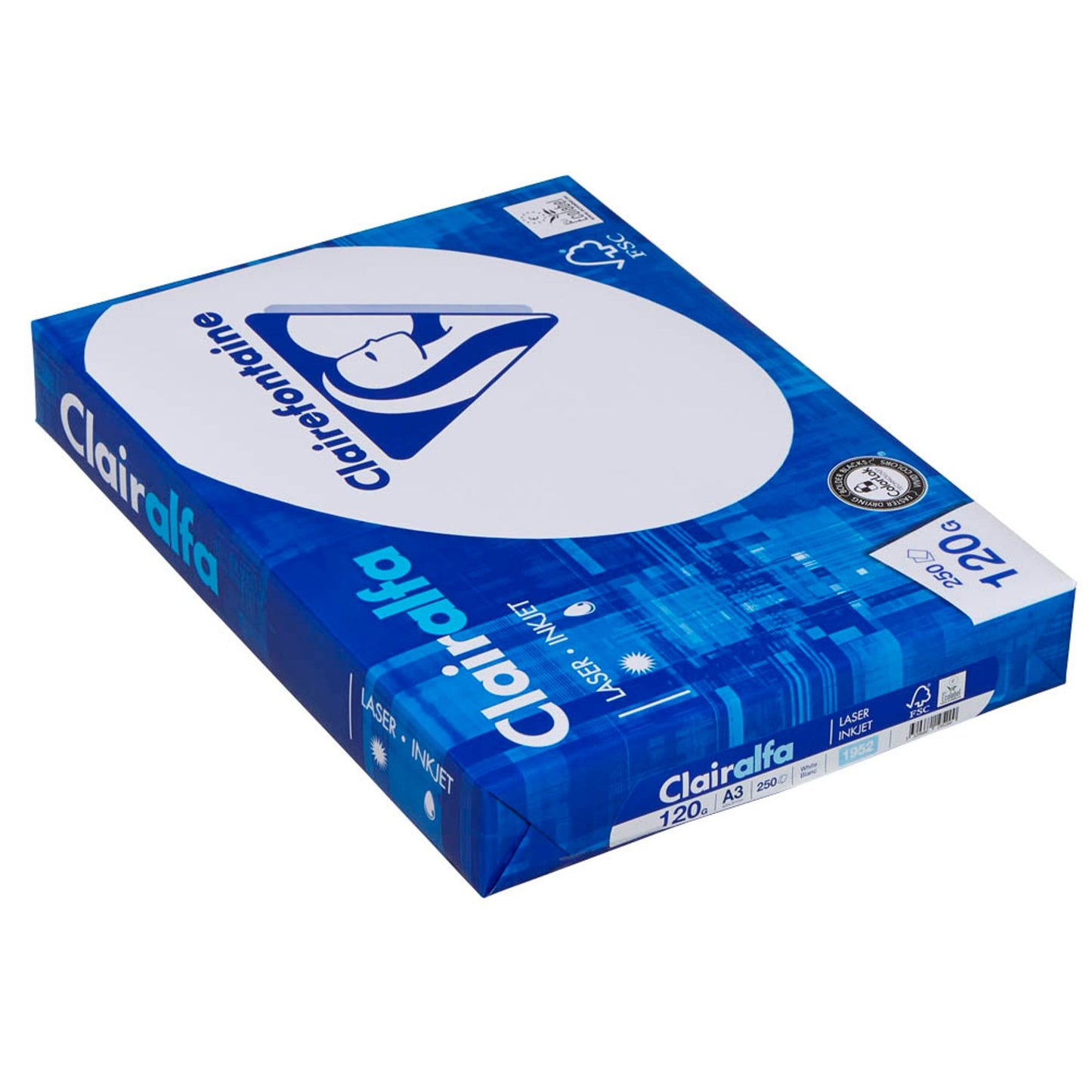 Clairefontaine Kopierpapier Clairalfa DIN A3 120 g/qm | 1953C | 1 Pack = 250 Blatt