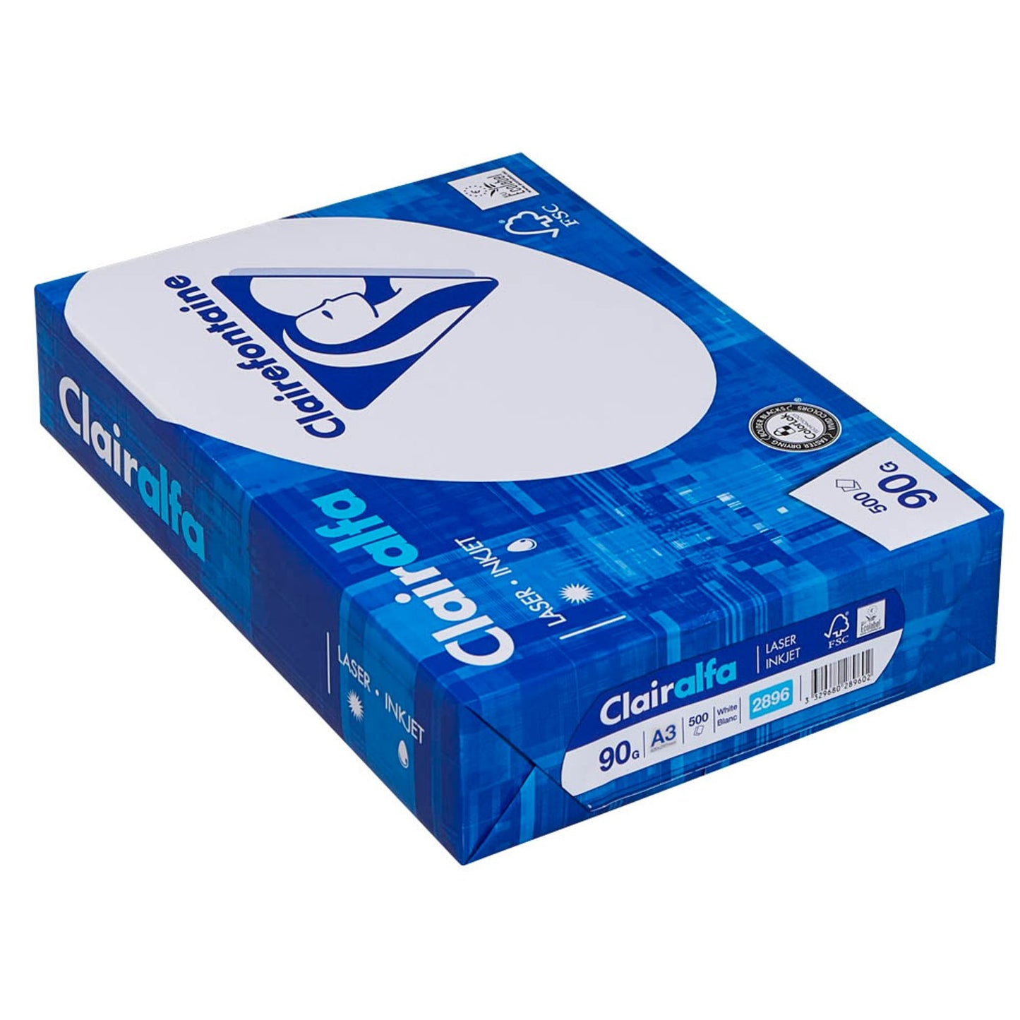 Clairefontaine Kopierpapier Clairalfa DIN A3 90 g/qm | 2895C | 1 Pack = 500 Blatt