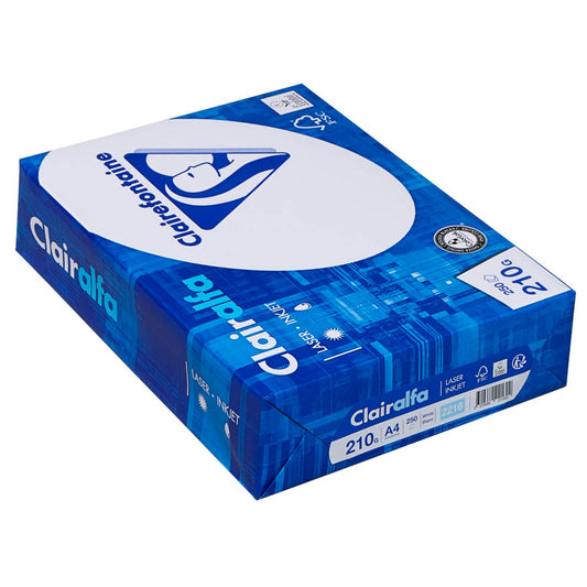 Clairefontaine Kopierpapier Clairalfa DIN A4 210 g/qm | 2216C | 1 Pack = 250 Blatt