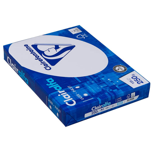 Clairefontaine Kopierpapier Clairalfa DIN A4 250 g/qm | 2230C | 1 Pack = 125 Blatt