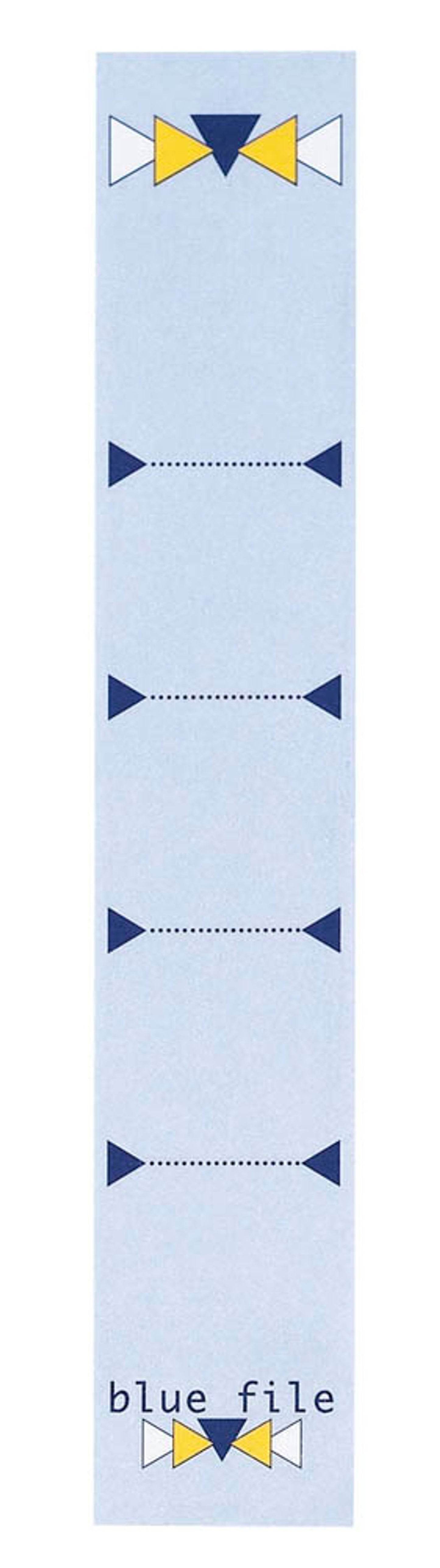 10 bluefile Ordneretiketten blue file blau