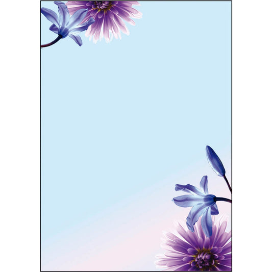 SIGEL Motivpapier Blue Emotion Motiv DIN A4 90 g/qm | DP903 | 1 Pack = 50 Blatt