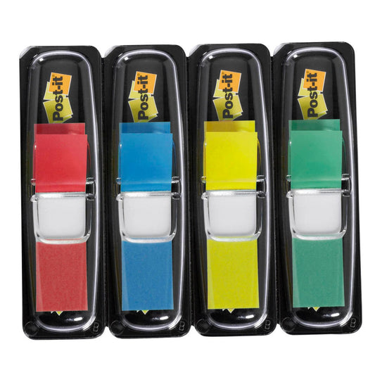 Post-it® Index Mini Haftmarker farbsortiert 4x 35 Streifen | 683-4 | 1 Pack = 4x 35 Streifen