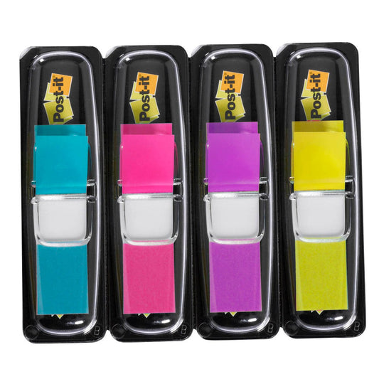 Post-it® Index Mini Haftmarker farbsortiert 4x 35 Streifen | 683-4AB | 1 Pack = 4x 35 Streifen