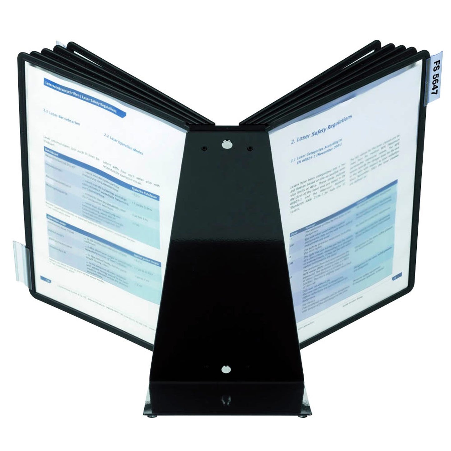 DURABLE Sichttafelsystem VARIO DIN A4 schwarz mit . Sichttafeln | 557001