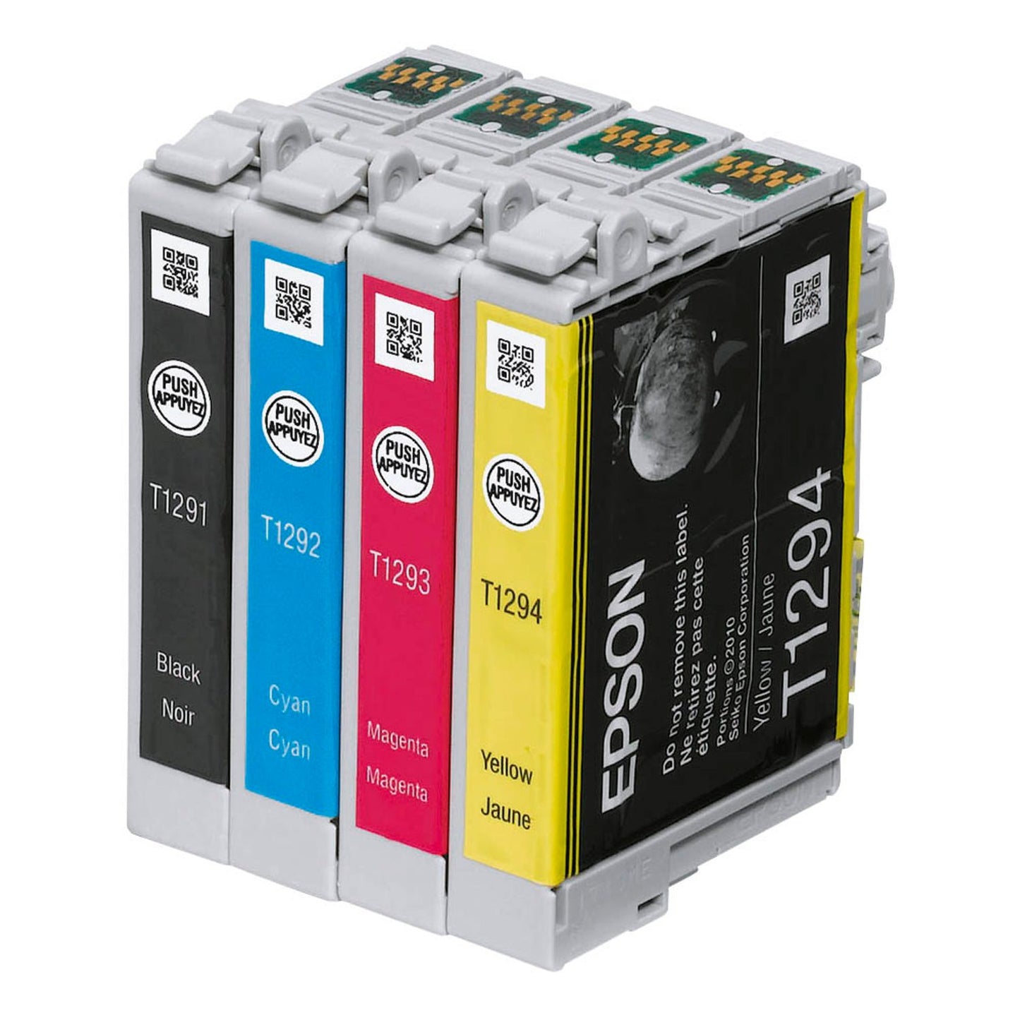 EPSON T1295L schwarz, cyan, magenta, gelb Druckerpatronen, 4er-Set | C13T12954012 | 1 Pack = 4 St.