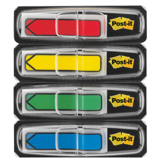 Post-it® Index Mini Haftmarker farbsortiert "Pfeil" 4x 24 Streifen | 684ARR3 | 1 Pack = 4x 24 Streifen