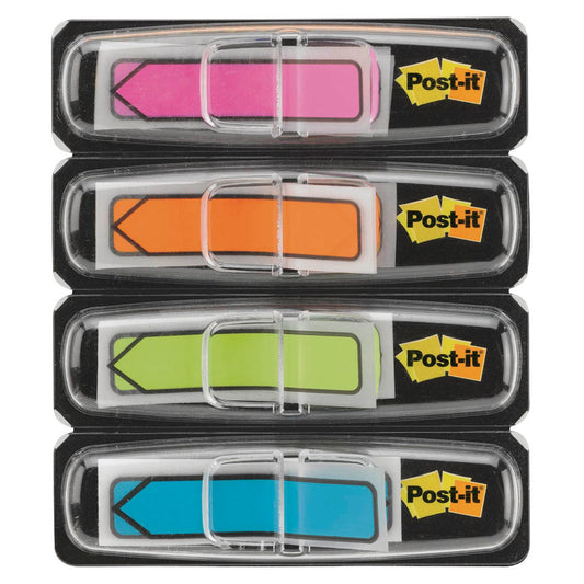 Post-it® Index Mini Haftmarker farbsortiert "Pfeil" 4x 24 Streifen | 684ARR4 | 1 Pack = 4x 24 Streifen