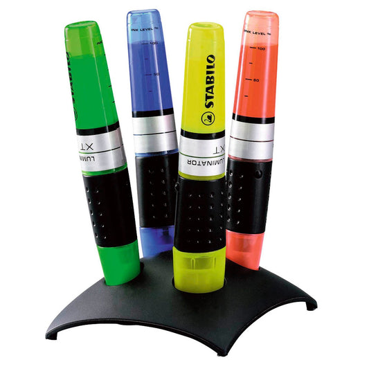 STABILO LUMINATOR Textmarker farbsortiert | 7104-2 | 1 Pack = 4 St.