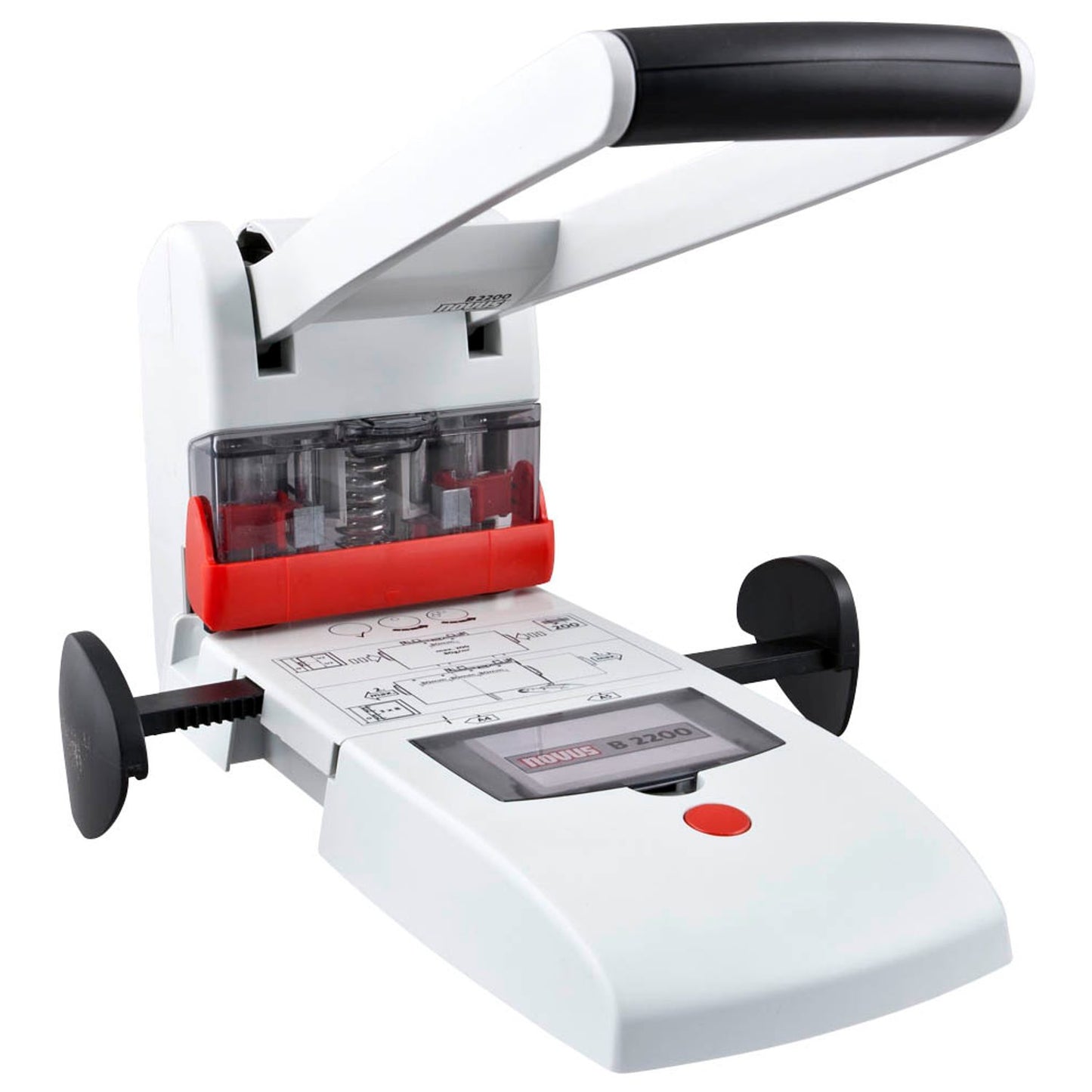 novus Registraturlocher B 2200 lichtgrau | 025-0488