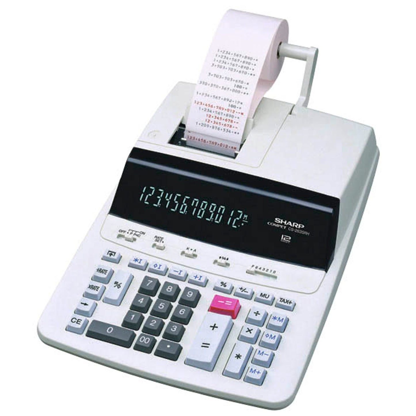 SHARP CS-2635RH-GYSE Tischrechner druckend lichtgrau | SH-CS2635RHGYSE