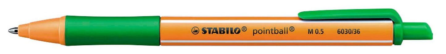 STABILO Kugelschreiber pointball orange, Schreibfarbe:,  St.