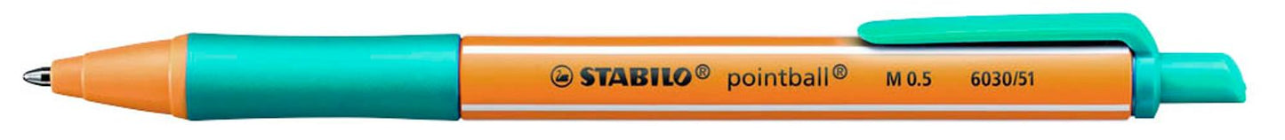 STABILO Kugelschreiber pointball orange, Schreibfarbe:,  St.