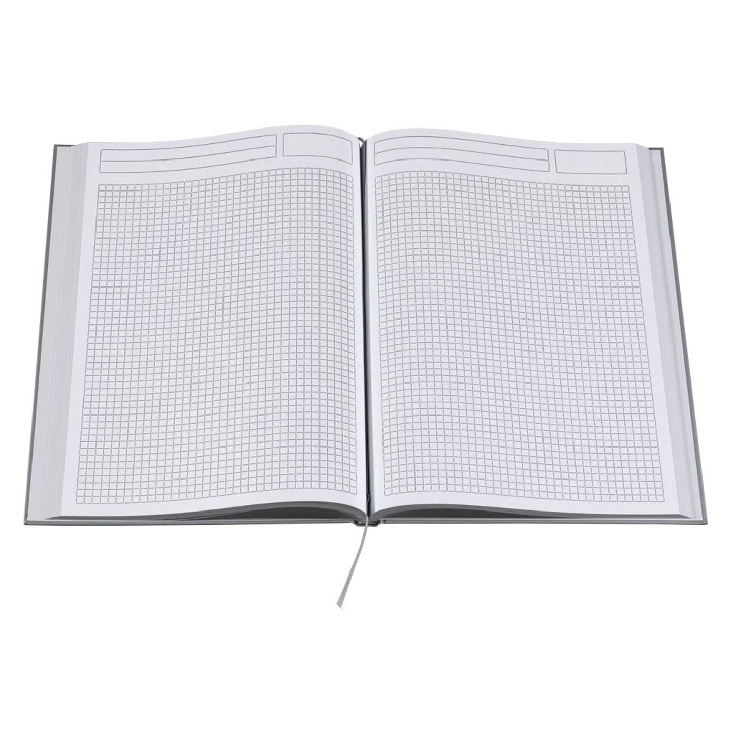 neutral Notizbücher DIN A4 kariert, silber Hardcover 192 Seiten | 5313-3 | 1 Pack = 3 St.
