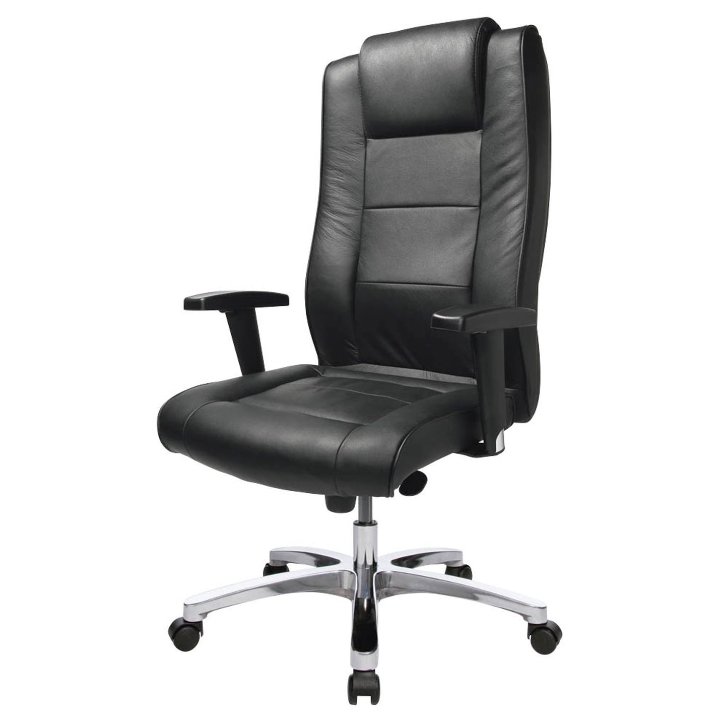 Topstar Chefsessel Chairman® 10, Leder schwarz, Gestell alu | NS29T A80