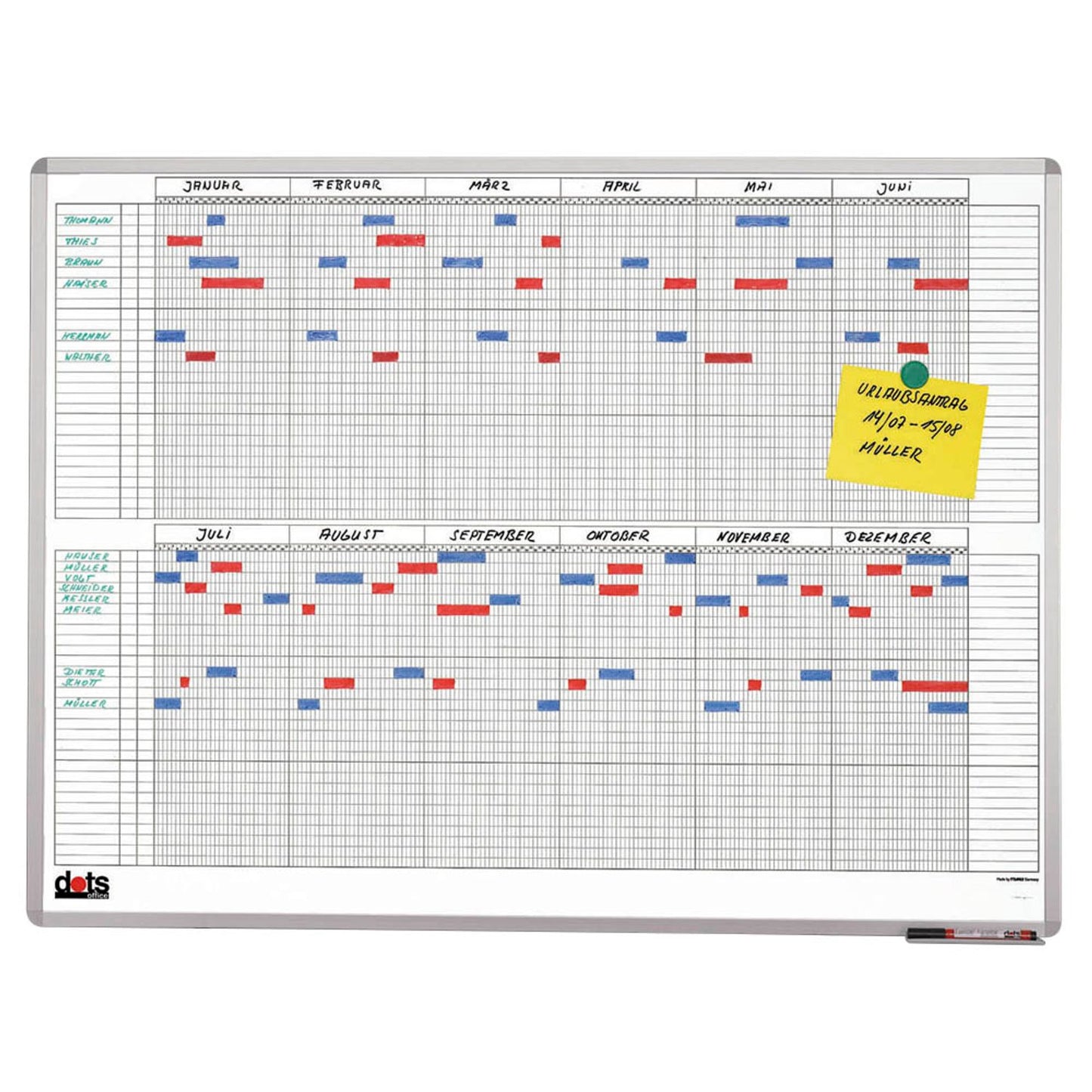 dots Jahresplaner, Monatseinteilung 120,0 x 90,0 cm | VO468813