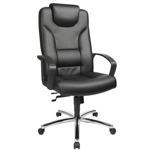 Topstar Chefsessel Comfort Point 50, Kunstleder schwarz, Gestell chrom | 7819 D60