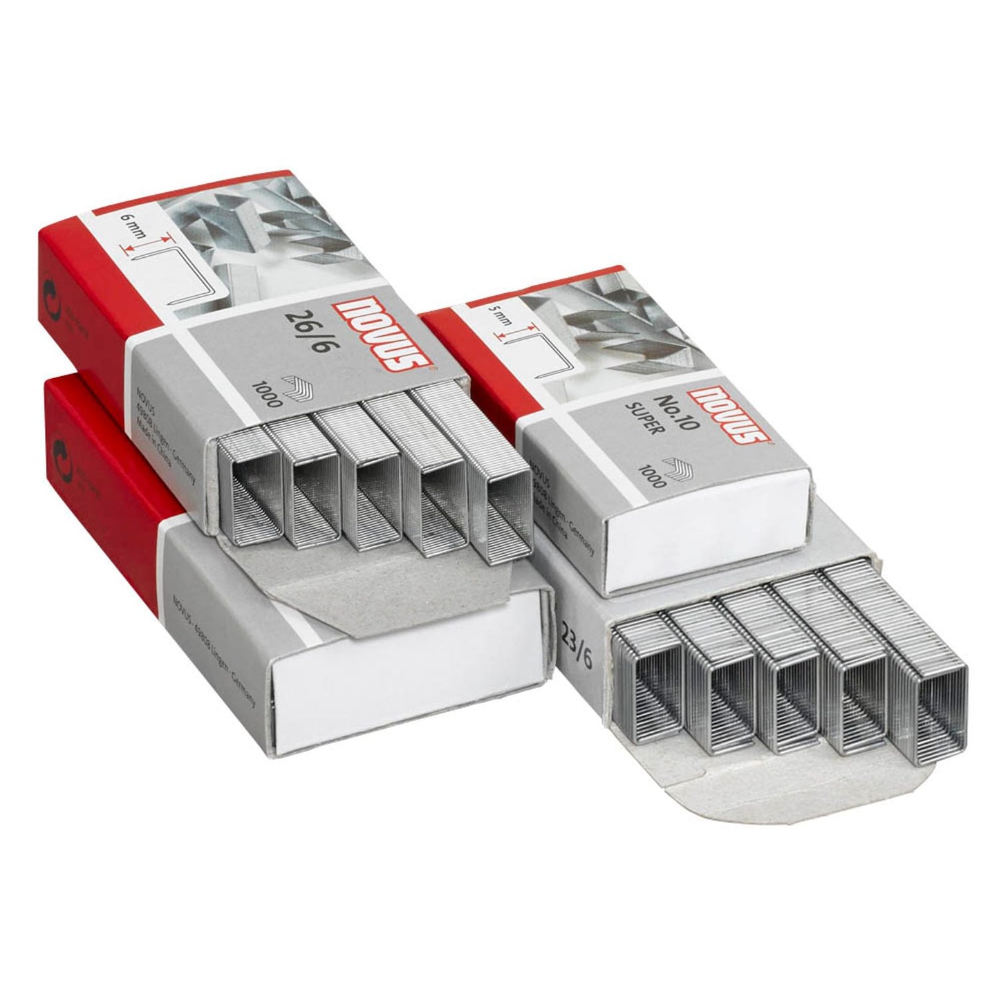novus Heftklammern 26/6 | 040-0056 | 1 Pack = 1.000 St.