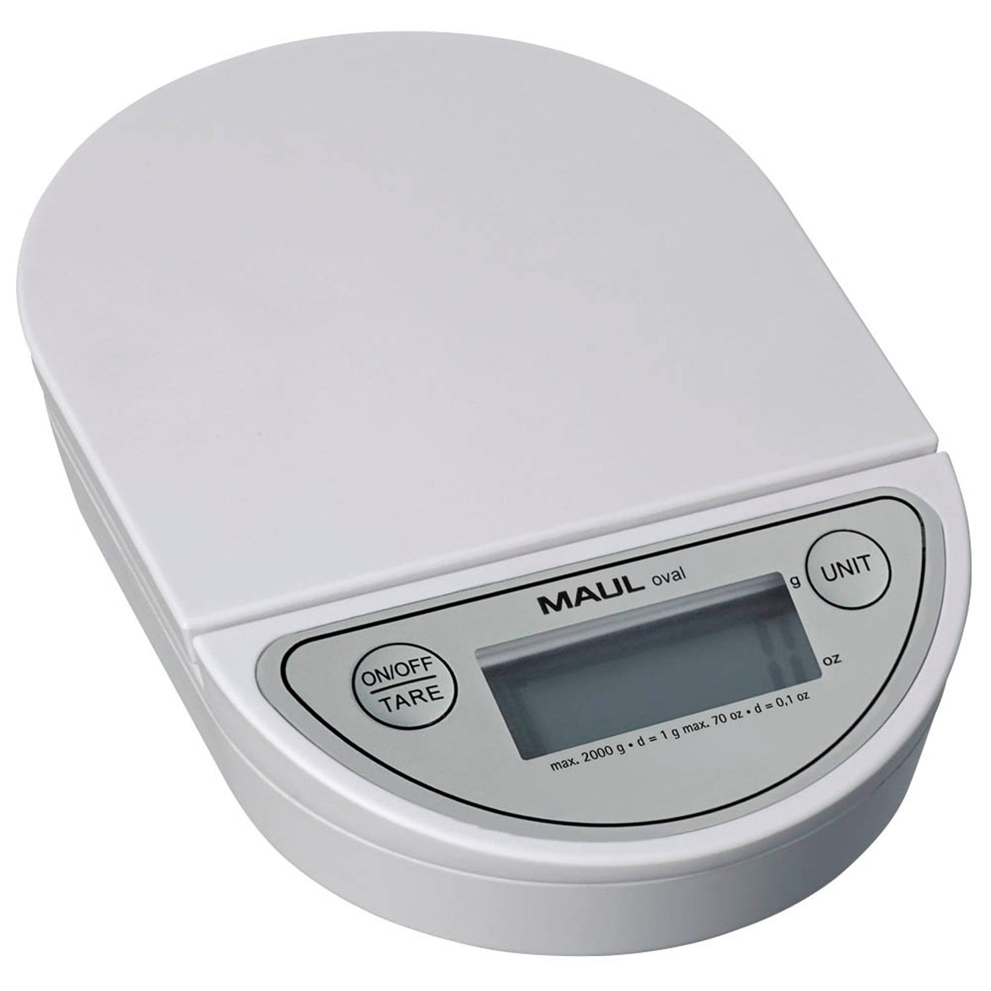 MAUL Briefwaage oval weiß für max. 2,0 kg | 1622002