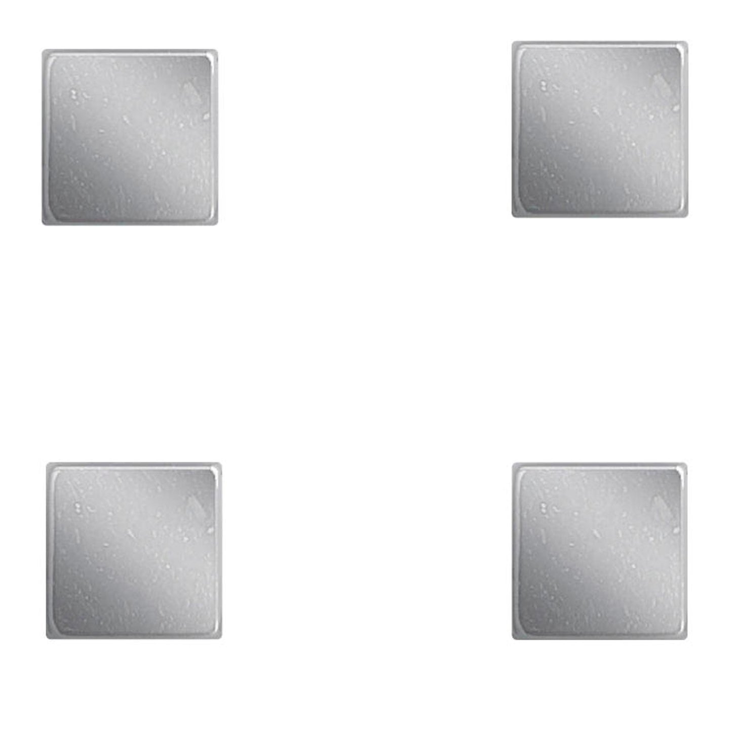 Zeller Magnete silber, Metall 1,0 x 1,0 x 0,99 cm | 11190 | 1 Pack = 4 St.