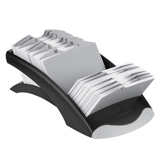 DURABLE Adresskartei Telindex desk schwarz, für 500 Adress,- Telefonkarten | 241201