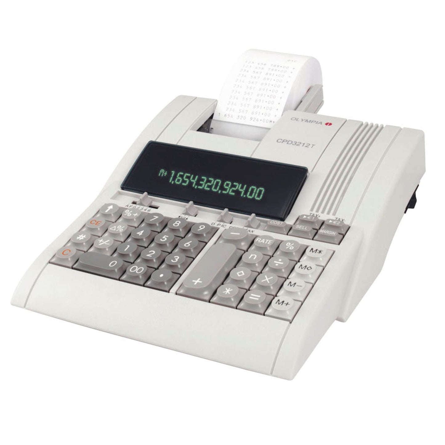 OLYMPIA CPD 3212T Tischrechner druckend lichtgrau | 946776005