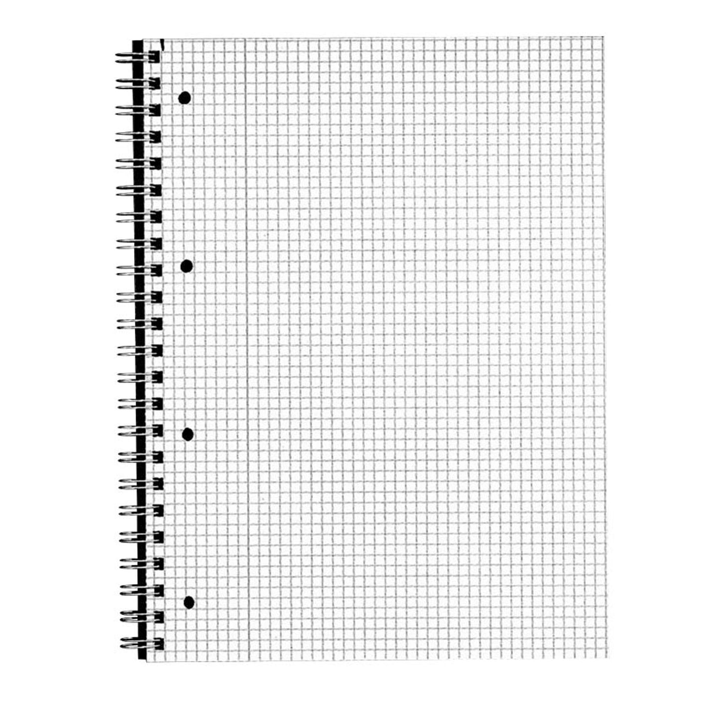 neutral Collegeblöcke Kugel und Kegel kariert DIN A4 Innenrand | 100110259203 | 1 Pack = 5 Blöcke