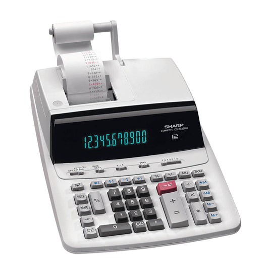 SHARP CS-2635RH-GYSE Tischrechner druckend lichtgrau | SH-CS2635RHGYSE