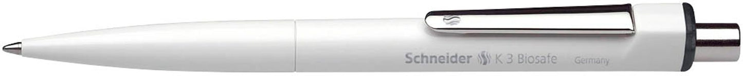Schneider Kugelschreiber K3 Biosafe weiß, 10 St.