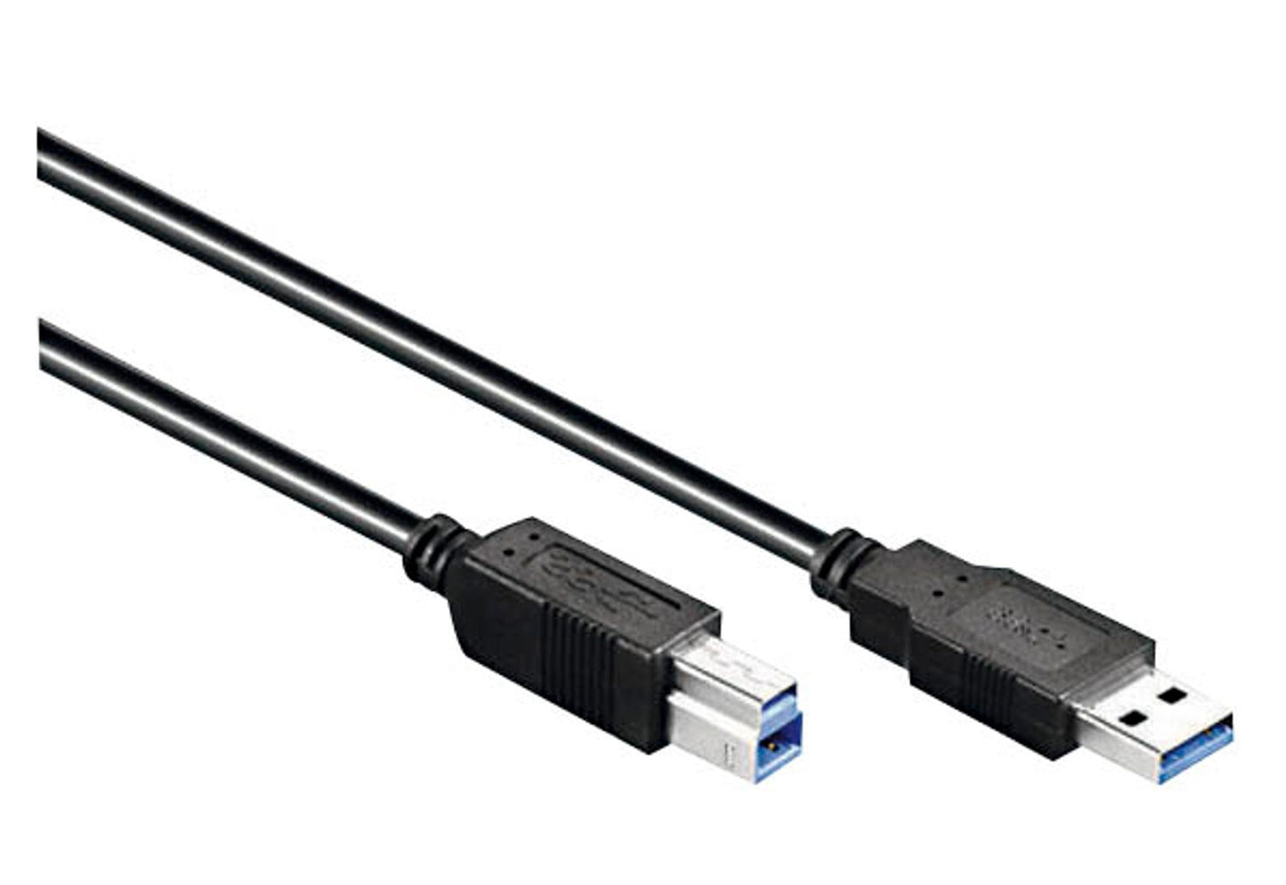 goobay USB 3.0 A/USB 3.0 B Kabel schwarz, 1 St.