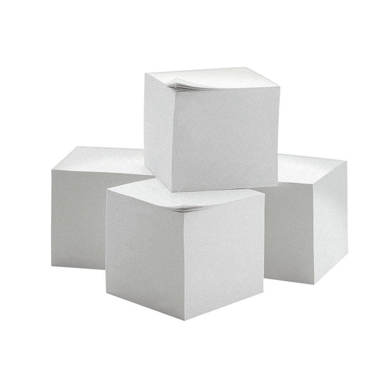 neutral Notizzettel geleimt weiß 9,0 x 9,0 cm, ca. , 4 Blöcke | 36596 | 1 Pack = 4 Blöcke