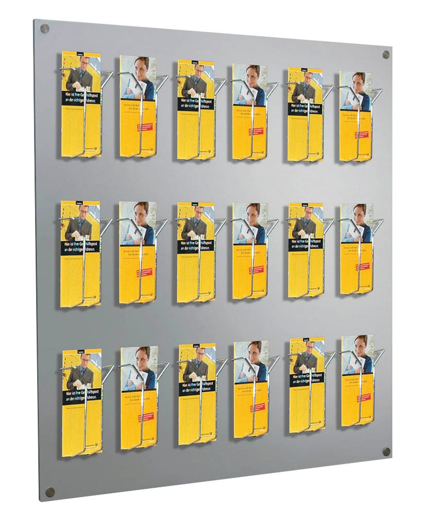 Kerkmann Wandprospekthalter Fokus alu DIN A4,