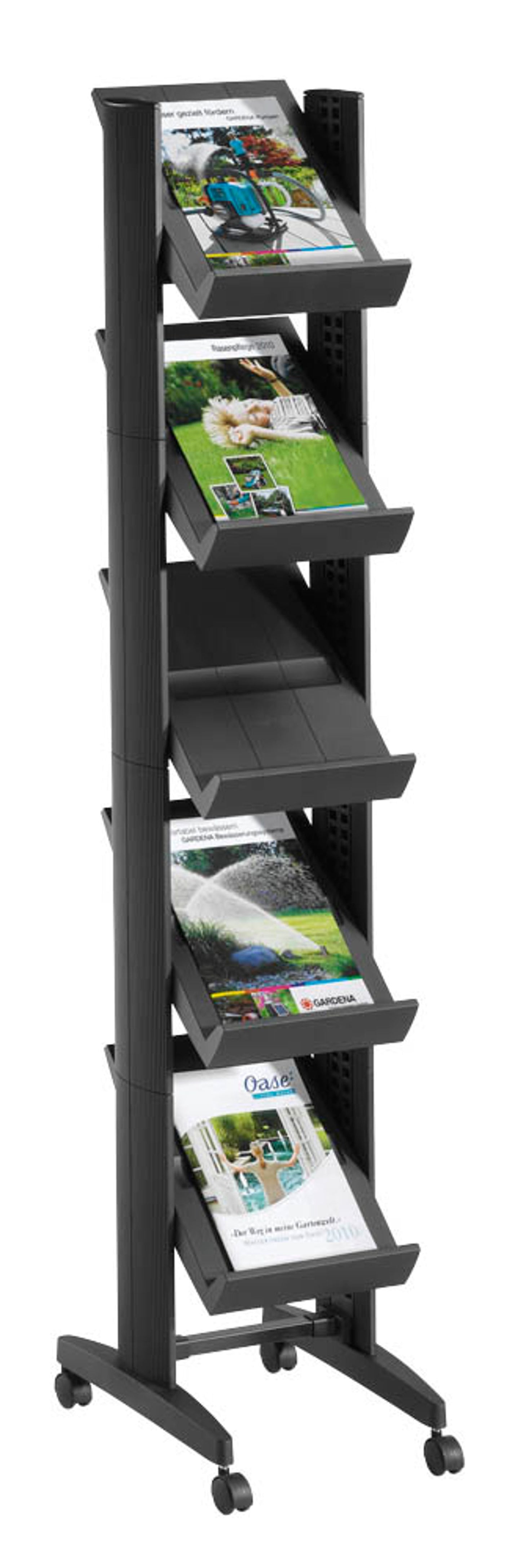PAPERFLOW Prospektregal DIN A4 5 Fächer