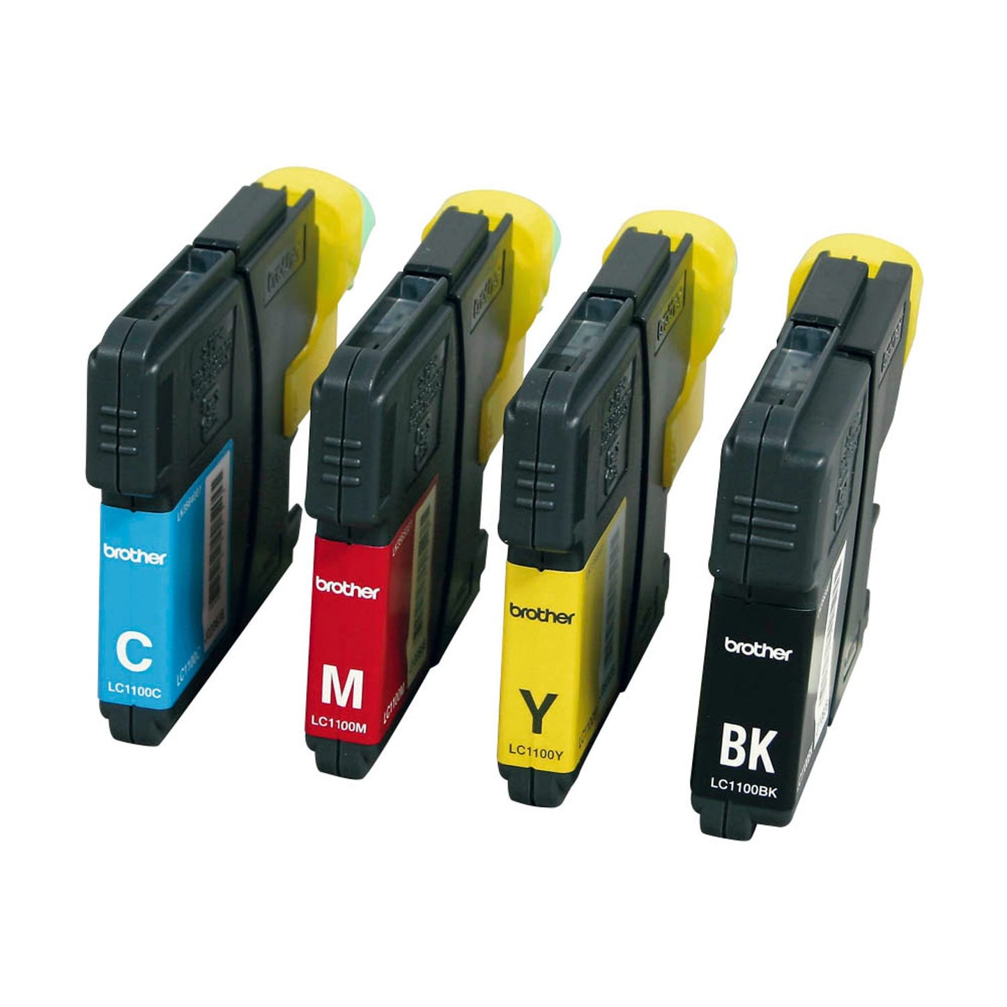 brother LC-1100BK/C/M/Y schwarz, cyan, magenta, gelb Druckerpatrone, 4er-Set | LC1100VALBPDR | 1 Pack = 4 St.
