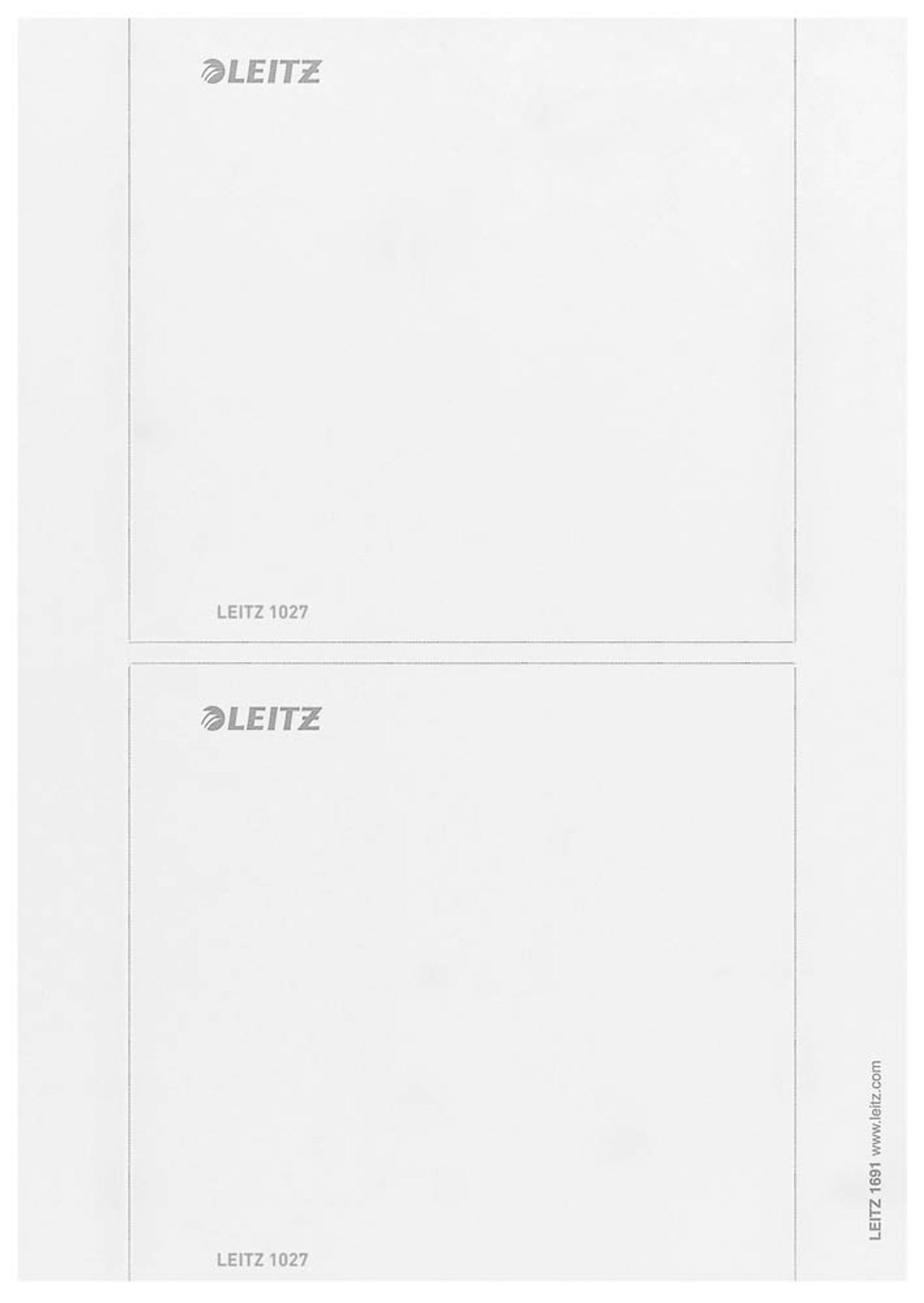 10 LEITZ Einsteck-Rückenschilder grau