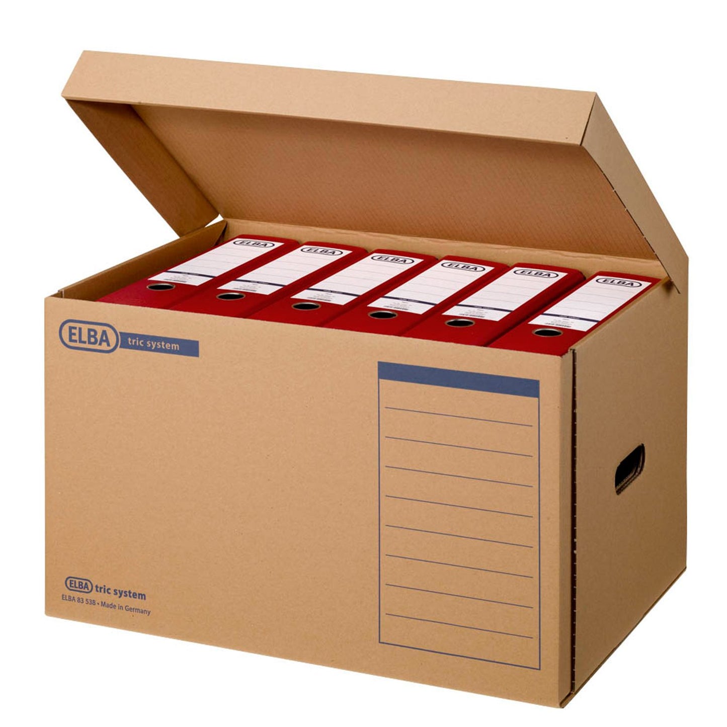 ELBA Archivcontainer tric system braun 54,5 x 36,0 x 32,0 cm | 100421143 | 1 Pack = 10 St.