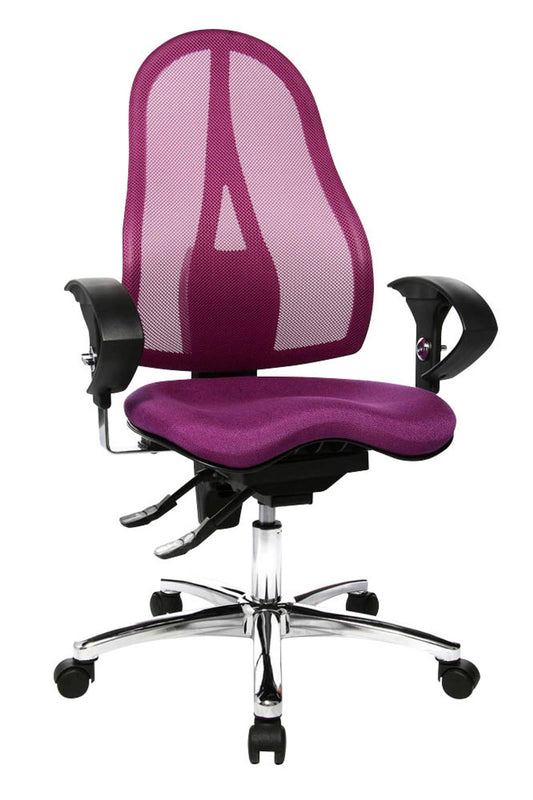 Topstar Bürostuhl Sitness® 15, Stoff, Gestell chrom