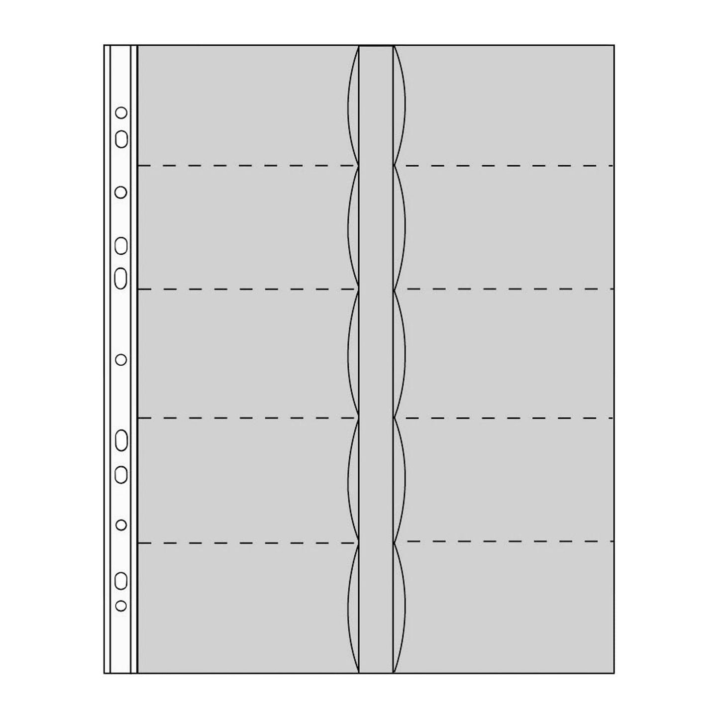 DURABLE Visitenkartenhüllen DIN A4 transparent glatt 0,10 mm | 238919 | 1 Pack = 10 St.