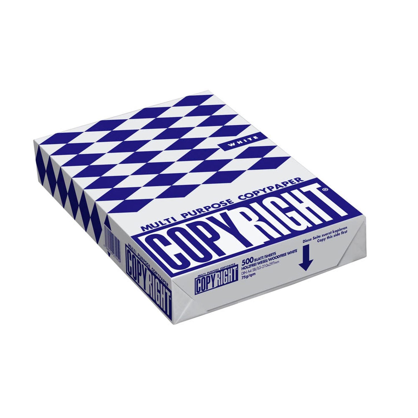 COPYRIGHT Kopierpapier DIN A4 75 g/qm | 1098 | 1 Pack = 500 Blatt