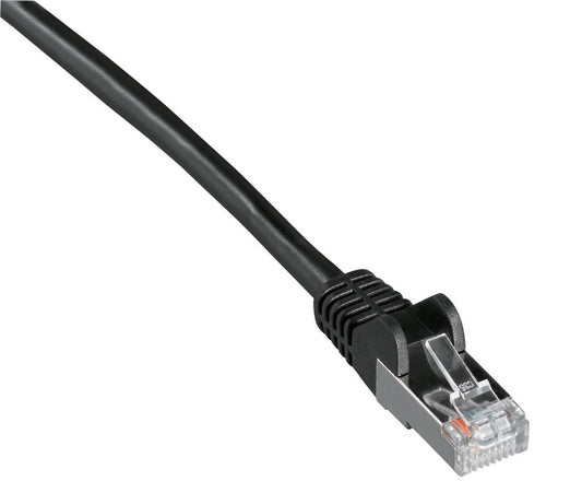 goobay RJ-45 Netzwerkkabel schwarz bis zu 1,00 Gbit/Sek. bis zu 100 MHz, 1 St.