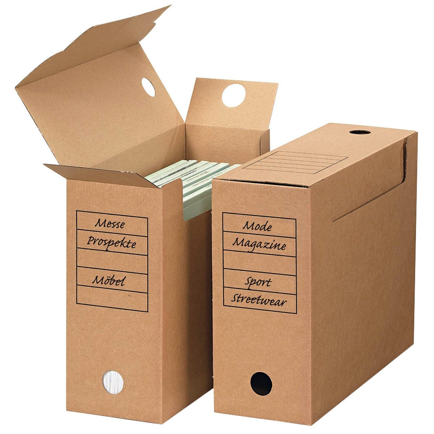 Top-Print Archivboxen braun 33,5 x 11,4 x 25,3 cm | 560K10 | 1 Pack = 10 St.