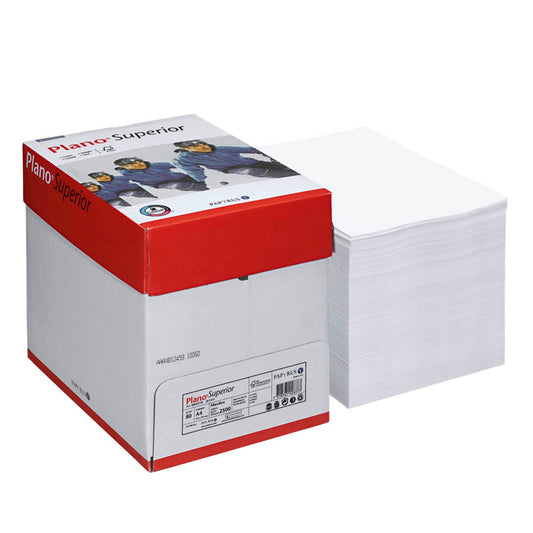 Plano Kopierpapier Superior DIN A4 80 g/qm Maxi-Box | 88026778 | 1 Box = 2.500 Blatt