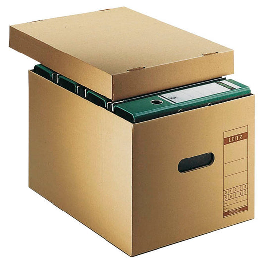 LEITZ Archivboxen 6081 braun 32,5 x 44,0 x 28,0 cm | 60810000 | 1 Pack = 10 St.
