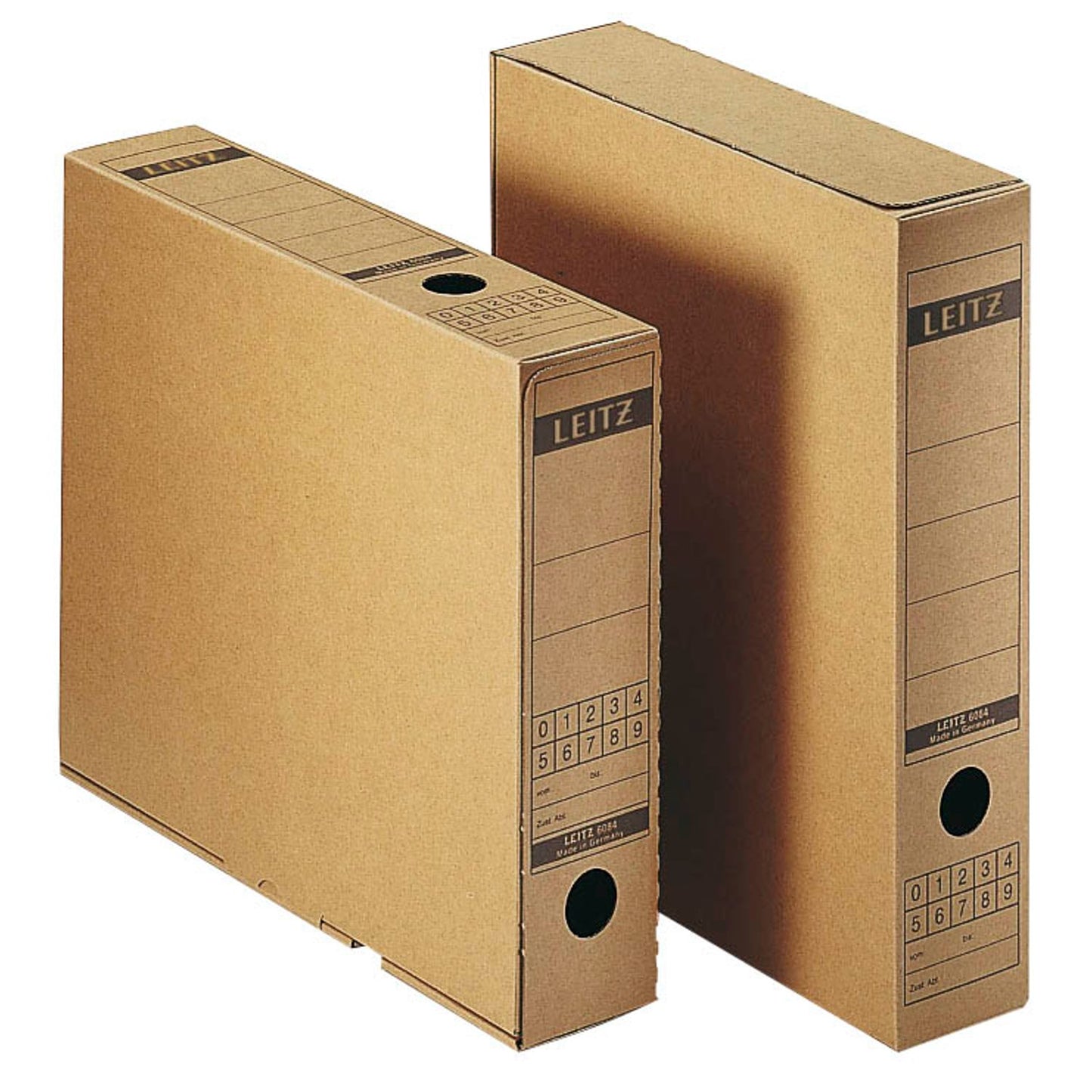 LEITZ Archivboxen 6084 braun 7,0 x 26,5 x 32,5 cm | 60840000 | 1 Pack = 10 St.